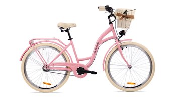 Rower miejski damski z przerzutkami Goetze 26 cali różowy - Goetze