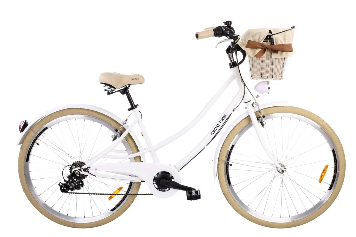 Rower miejski damski z przerzutkami Goetze 28 cali biały Goetze Sport Sklep