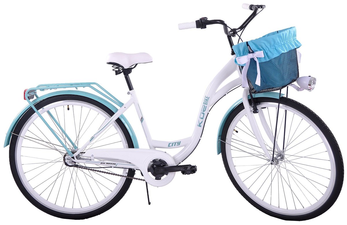 Rower miejski damski z przerzutkami Kozbike 28 cali Kozbike Sport