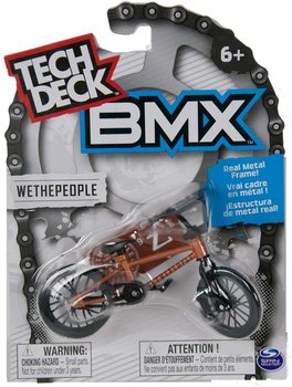 Rower mini BMX Wethepeople brązowy fingerbike + naklejki Tech Deck Spin Master - Spin Master