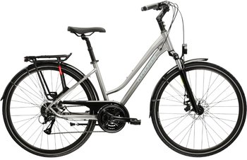 Rower trekkingowy KROSS TRANS 3.0 D M(17") 28 SREBRNO SZARY POŁYSK - Kross