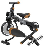 ROWEREK BIEGOWY 3w1 trójkołowy rower dla 1 2 3 latka lat Rowerek 3w1 Optimus Grey szary