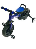 Rowerek biegowy 4-kołowy 4w1 składany do auta model 110 niebieski
