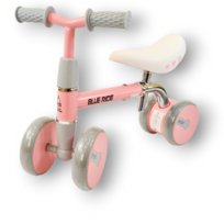 Rowerek dziecięcy jeździk roczek dwa lata regulowane siodełko i kierownica Eli różowy