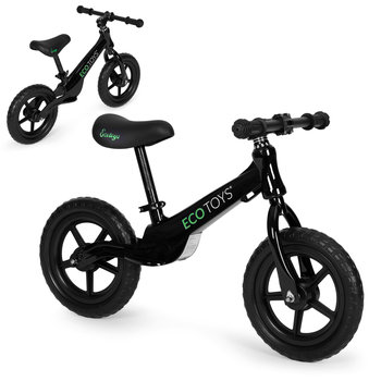 Rowerek rower biegowy dla dzieci jeździk koła EVA ECOTOYS czarny - Ecotoys