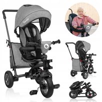 Rowerek Trójkołowy Dziecięcy 2W1 Obracany 360° Z Daszkiem Lionelo Tris