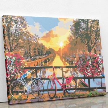 Rowery w Amsterdamie - Malowanie po numerach 50x40 cm - ArtOnly