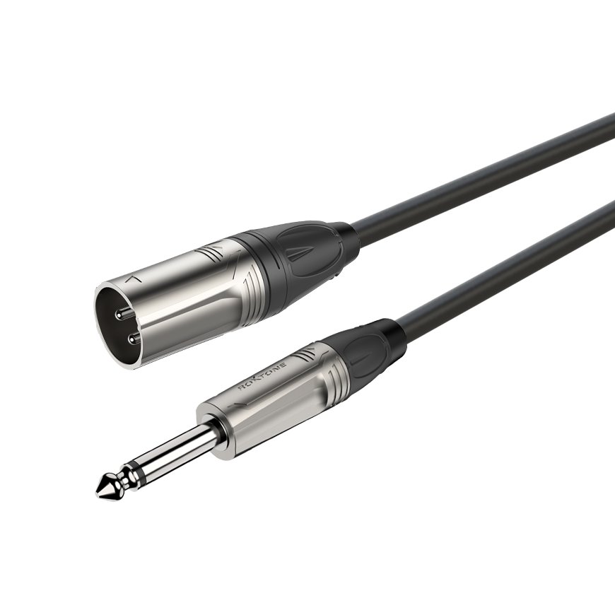 Фото - Кабель ROXTONE kabel audio 10m Jack 6.3mm Mono, XLR 3-pin męski DMXJ250L10 