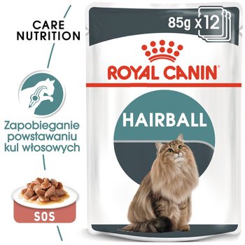 Royal Canin Hairball Care 12x85g Karma mokra w sosie dla kotów dorosłych, eliminacja kul włosowych - Royal Canin