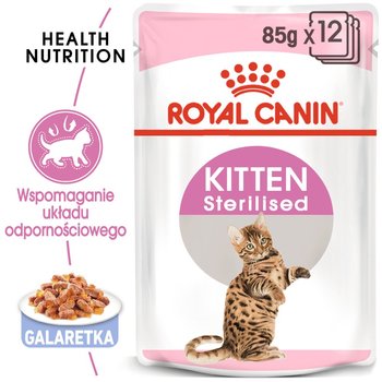 ROYAL CANIN Kitten Sterilised 12x85g karma mokra w galaretce dla kociąt do 12 miesiąca życia, sterylizowanych - Royal Canin