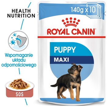 ROYAL CANIN Maxi Puppy 10x140g karma mokra w sosie dla szczeniąt do 15 miesiąca życia, ras dużych - Royal Canin