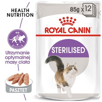 ROYAL CANIN Sterilised 12x85g karma mokra - pasztet dla kotów dorosłych, sterylizowanych - Royal Canin