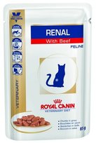 Royal Canin Veterinary Diet Feline Renal Wołowina saszetka 85g