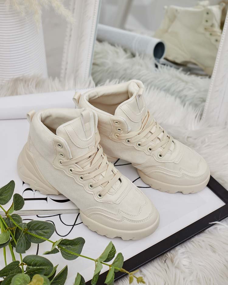 Royalfashion Sportowe wysokie sneakersy damskie Bullaro-38 - Inna marka ...