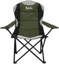 Royokamp, Krzesło Turystyczne Składane Lux, 60x60x100cm, Zielono-czarne - Royokamp