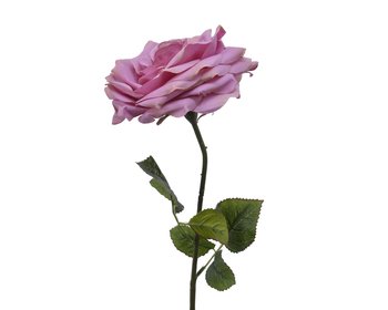 Róża Kwiat Sztuczna Różowa Ozdobna Dekoracja - ABC