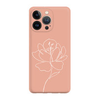 Róża Minimal 2 W - Iphone 15 Pro Max Etui Matowe Brzoskwiniowy Róż [Tif 28E]