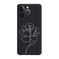 Róża Minimal 2 W - Iphone 15 Pro Max Etui Matowe Czarne [Tif 28E]