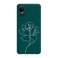 Róża minimal 2 W - Reno 10 5g Etui matowe butelkowa zieleń [TIF 28E]