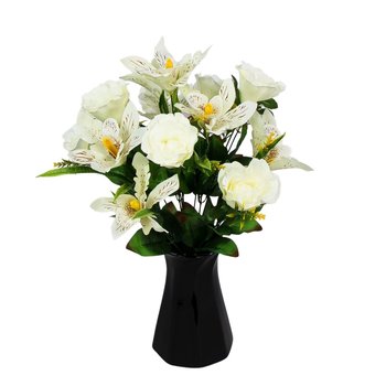 Róża Orchidea Kremowo-Biały Bukiet Do Wazonu - Siima