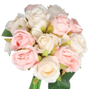 Róża Róże Bukiet Sztuczne Kwiaty 25 cm 12 Gałązek - Inny producent