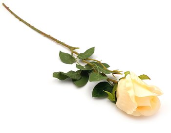Róża sztuczna kremowa gałązka 66 cm - Inny producent