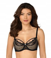 RÓŻA Zulaj Biustonosz półusztywniany CZARNY r. 85C