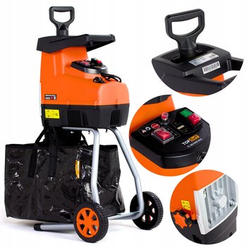 ROZDRABNIACZ ELEKTRYCZNY FREZOWY DO GAŁĘZI 2800W RĘBAK DO DREWNA POJEMNIK - Inny producent