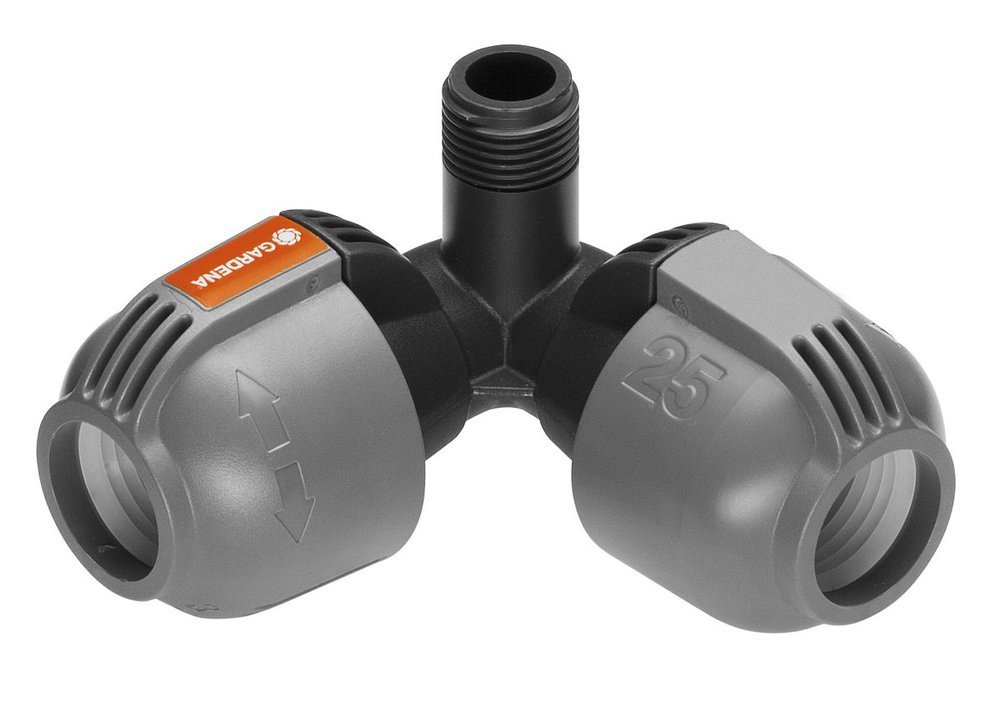 Rozdzielacz narożny z gwintem zewnętrznym o średnicy 25 mm x 1/2 Gardena 2782-20