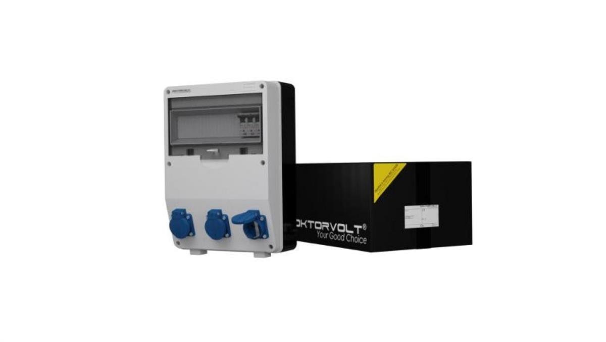 Doktorvolt Energiewürfel mDV Baustromverteiler 3x230V Schuko IP44 (DV-2688-D) ab 37,79 € (August 2026) | Vergleiche 6 Angebote auf