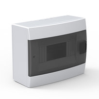 Rozdzielnica natynkowa HOROZ 4-modułowa biała dymna 140x173x104mm