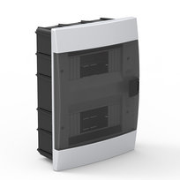 Rozdzielnica podtynkowa HOROZ 16-modułowa biała dymna 215x290,5x110mm