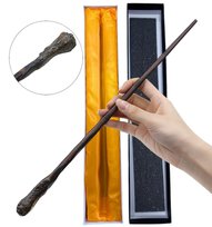 RÓŻDŻKA CZARODZIEJA MAGICZNA MAG HARRY CZARODZIEJ RON METALOWY RDZEŃ 37CM