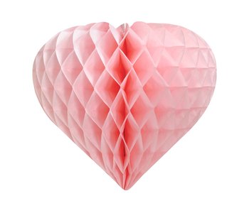 Rozeta dekoracyjna B&G Serce, jasnoróżowa, 26 cm - GoDan