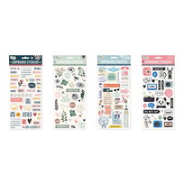 Rozette, Zestaw metalizowanych naklejek trójwymiarowych, 4 rodzaje