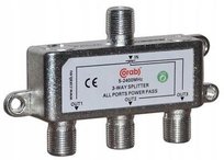 Rozgałęźnik 1/ 3 RTV SAT TV Splitter Antenowy 2400 Corab