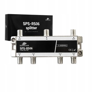 Rozgałęźnik 1/6 5-2400 MHz Spacetronik SPS-RS06 Splitter Podział sygnału - Spacetronik