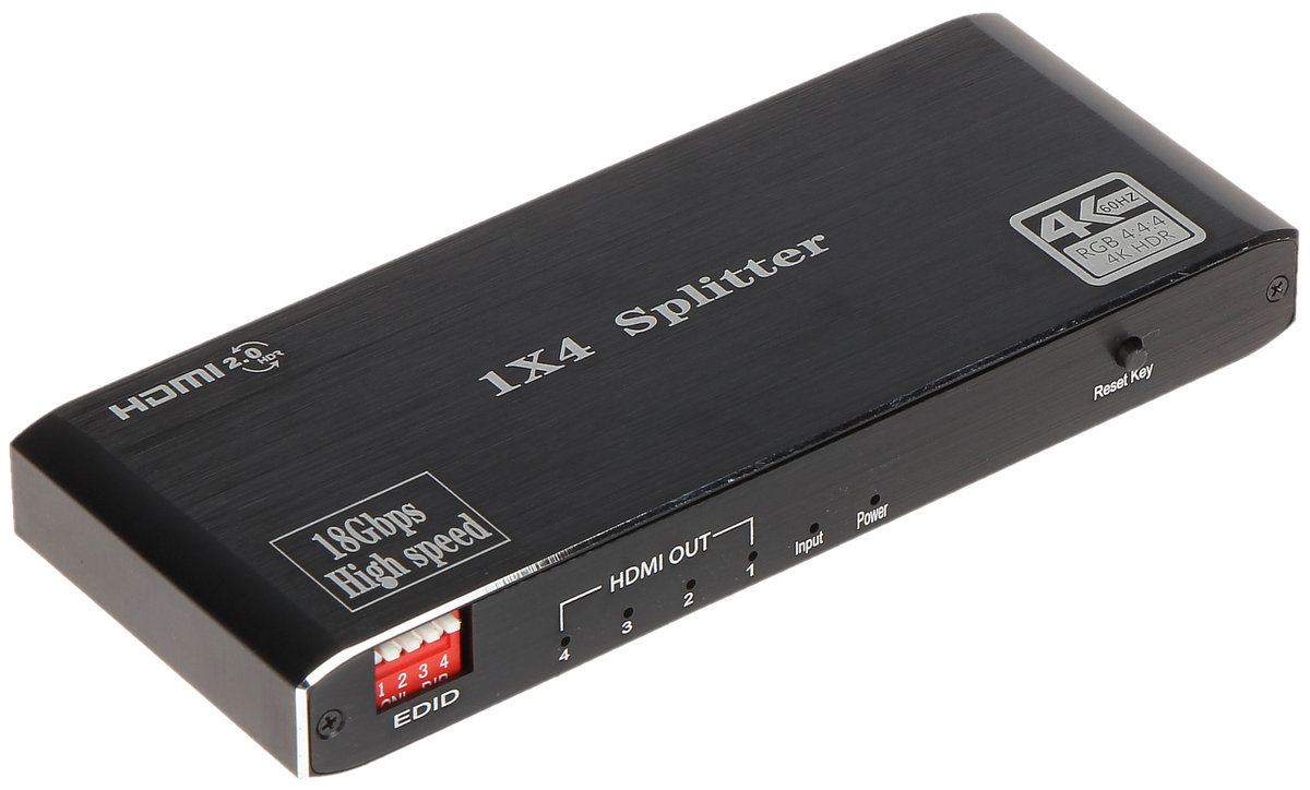 Zdjęcia - Odtwarzacz multimedialny Delta ROZGAŁĘŹNIK HDMI-SP-1/4-2.0 