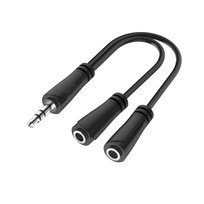 ROZGAŁĘŹNIK JACK 3,5mm STEREO WT. - 2xJACK 3,5mm STEREO GN.