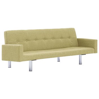 Rozkładana sofa z podłokietnikami ELIOR Nesma, zielona, 66,5x77,5x184 cm - Elior