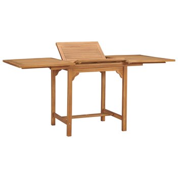Rozkładany stół ogrodowy, (110-160)x80x75cm, lite drewno tekowe - vidaXL