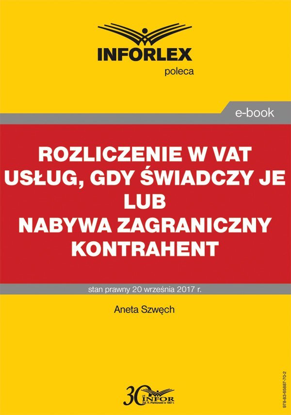 Rozliczenie W VAT Usług, Gdy świadczy Je Lub Nabywa Zagraniczny ...