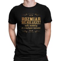 Rozmiar się nie liczy? tak mówią ci z małymi wsiami - męska koszulka dla fanów serialu 1670 Czarna