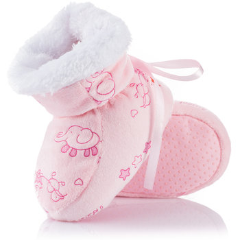Różowe buciki niechodki dla niemowlaka – 0-6 m. - ATTRACTIVE