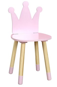 Różowe Krzesło Dziecięce Korona - Nilli 28X54 - Elior