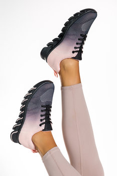 Różowe sneakersy damskie buty sportowe sznurowane Casu 925-3-36 - Casu