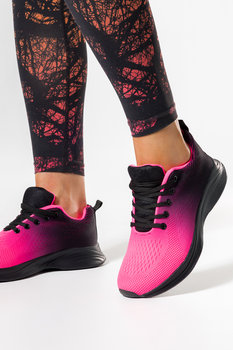 Różowe sneakersy damskie buty sportowe sznurowane Casu 926-5-36 - Casu