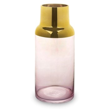 Różowo - złoty wazon ze szkła Fyl 35 cm - Duwen