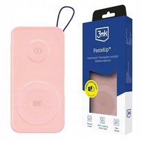 Różowy Powerbank 3mk PastelUp 10,000mAh Qi 22.5W + Kabel USB-C/Lightning 3MK