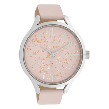 Różowy skórzany zegarek na rękę Oozoo C10087 Damski analogowy zegarek kwarcowy Timepieces UOC10087 - Oozoo